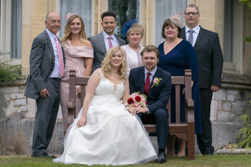 Formal wedding photo.