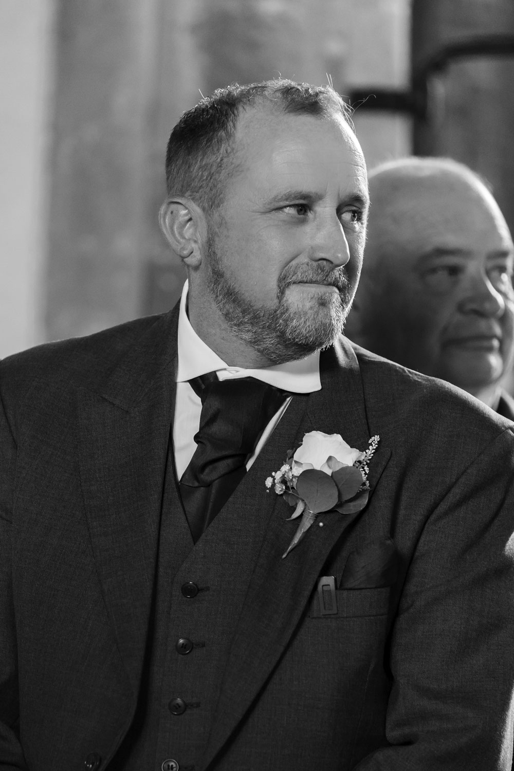 Groom first look, Devon.